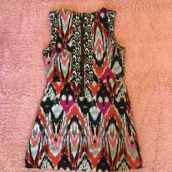 Vero Moda Vibrant Ikat Print Mini Dress - Picture 3 of 4